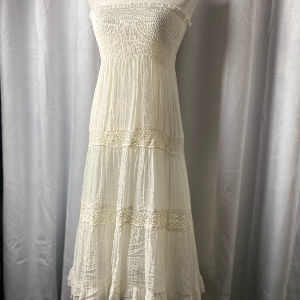 BLUE BIRD smocked dress.